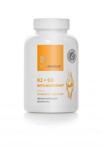 USA Medical K2+D3 + BioPerine kapszula 60 db