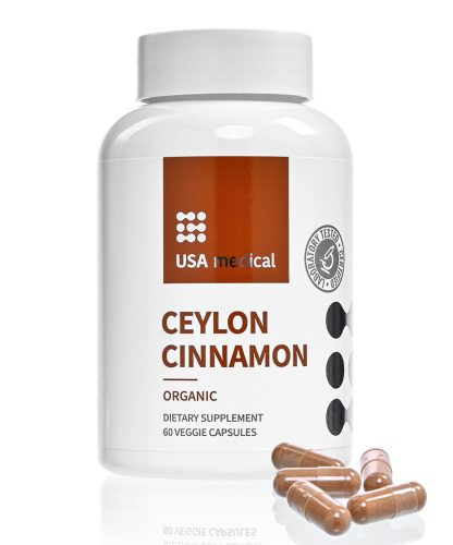 USA Medical Ceylon Cinnamon, fahéj kapszula 60 db