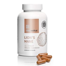   USA Medical ORGANIC LION'S MANE süngomba gomba kivonat kapszula 60 db