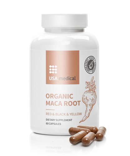 USA Medical Maca gyökér kapszula ORGANIC MACA 60 db