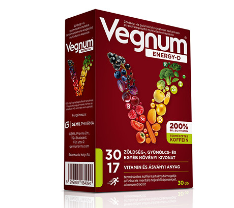 Vegnum Energy-D multivitamin komplex kapszula 30 db