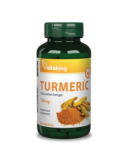 Vitaking Kurkuma 700 mg, 70 mg kurkuminnal 60 db