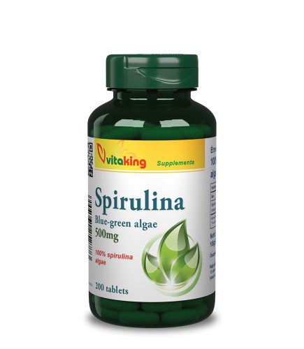 Vitaking Spirulina alga tabletta 500 mg - 200 db