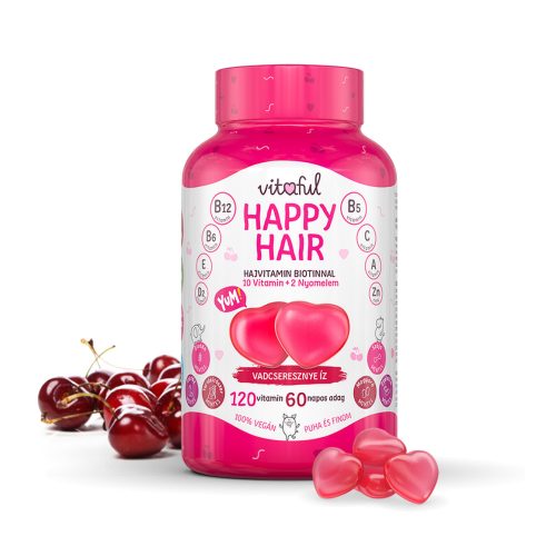 Vitaful Happy Hair hajvitamin 120 db gumivitamin